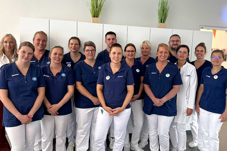 Das freundlich lächelnde Team von der Plasmaspende Köpenick